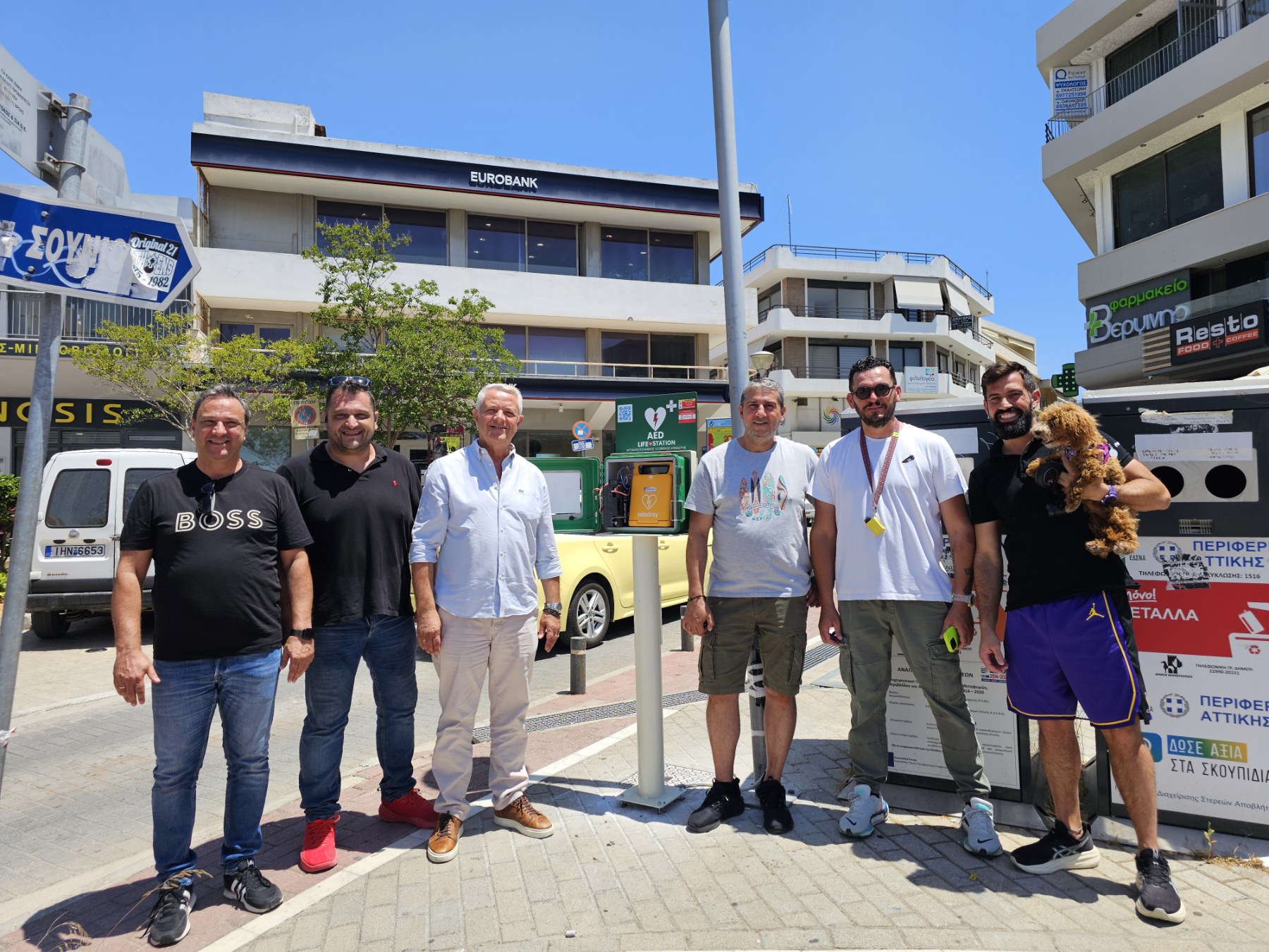 Σήμερα προστέθηκε ο πρώτος Δημόσιος Απινιδωτής στο Μαρκόπουλο