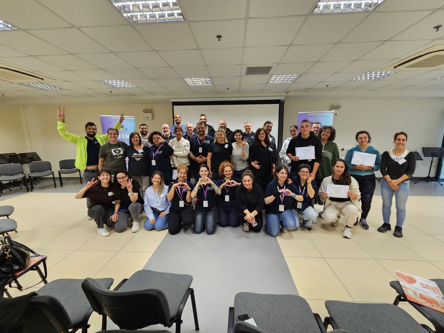 Η εκπαιδευτική ομάδα του Safer Life Greece, βρέθηκε στις φιλόξενες και πανέμορφες εγκαταστάσεις του ΚΑΠΗ Κερατέας!