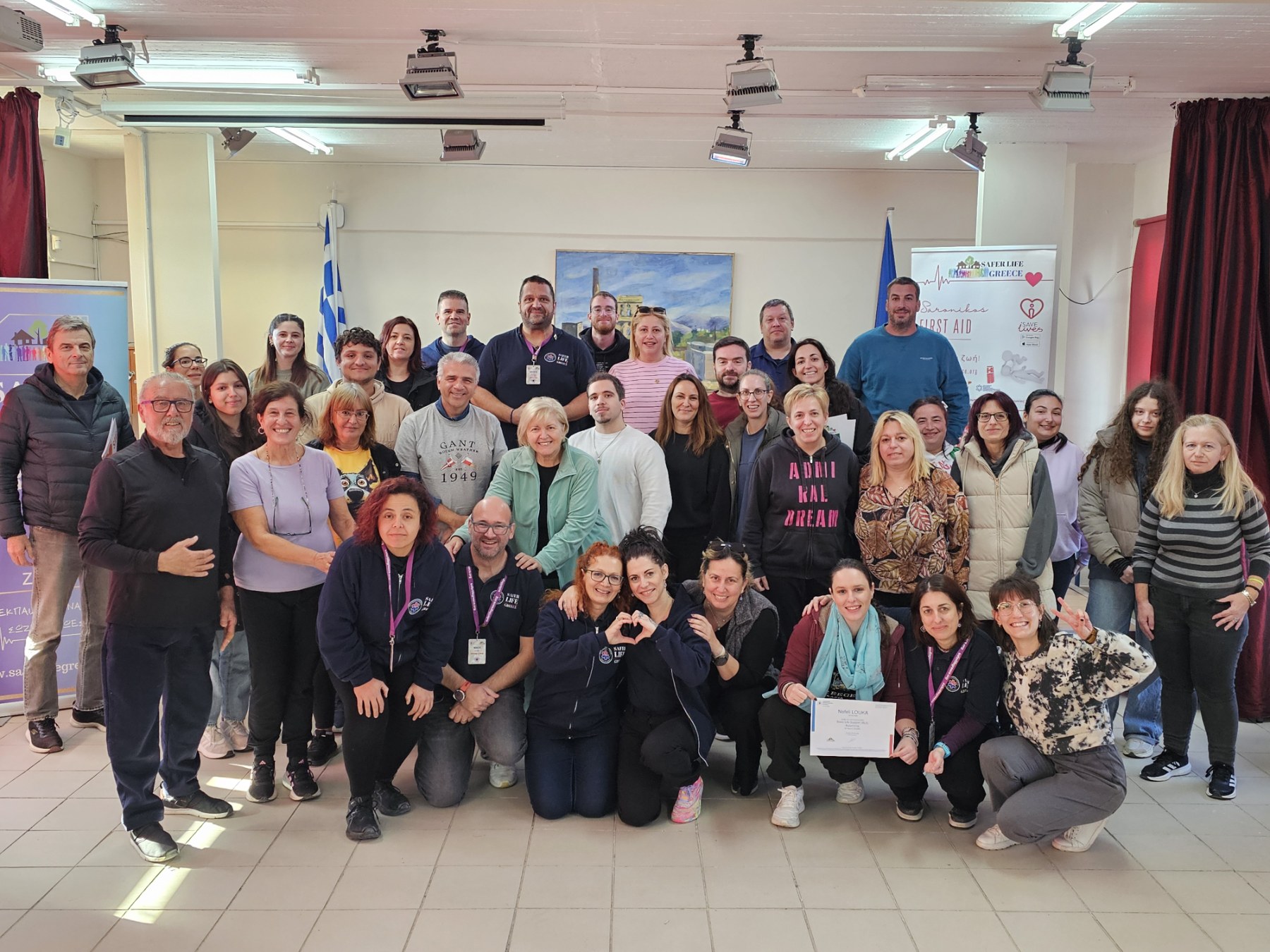 27 συμπολίτες μας εκπαιδεύτηκαν και πιστοποιήθηκαν στη Βασική Υποστήριξη Ζωής (BLS) σε μία ακόμη επιτυχημένη δράση του Safer Life Greece